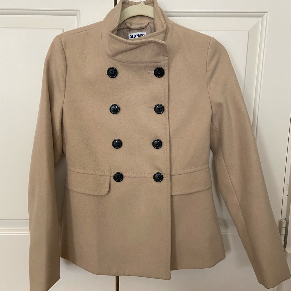 Tan Peacoat XS Great condition